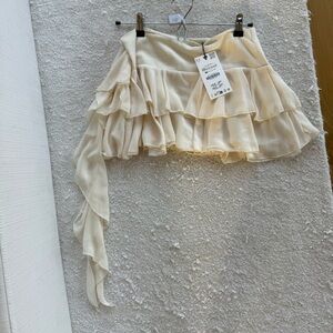 Zara Cream Mini Skirt